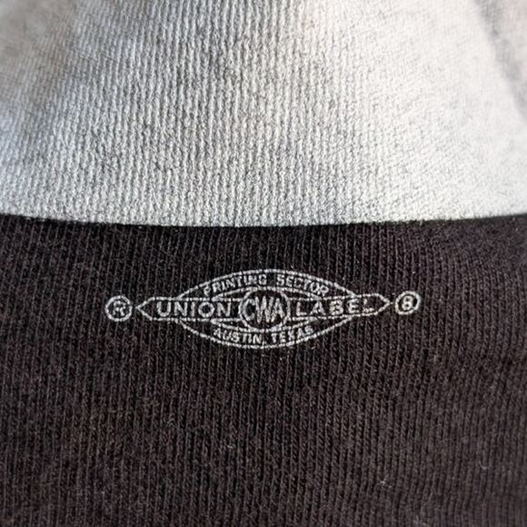 Retro Black Cropped Graphic Print Tee Kamala Harris Boxy Raw Hem T-Shirt Top - Picture 5 of 6